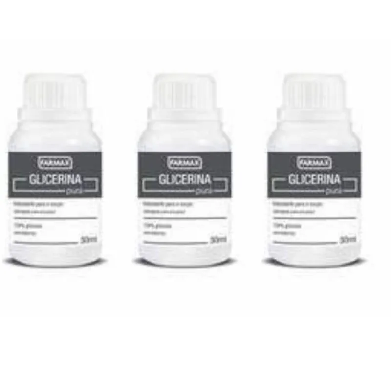 Farmax Glicerina LÍQuida 30ml (Kit C/03)