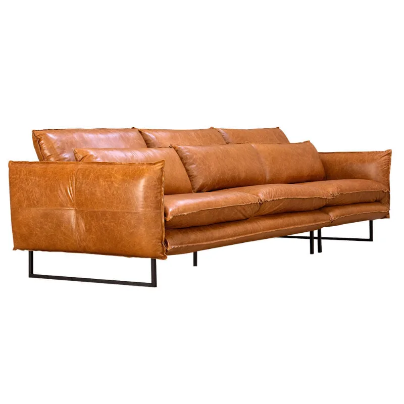 Sofá Bipartido Ibiza Camel Waxy 2,70m