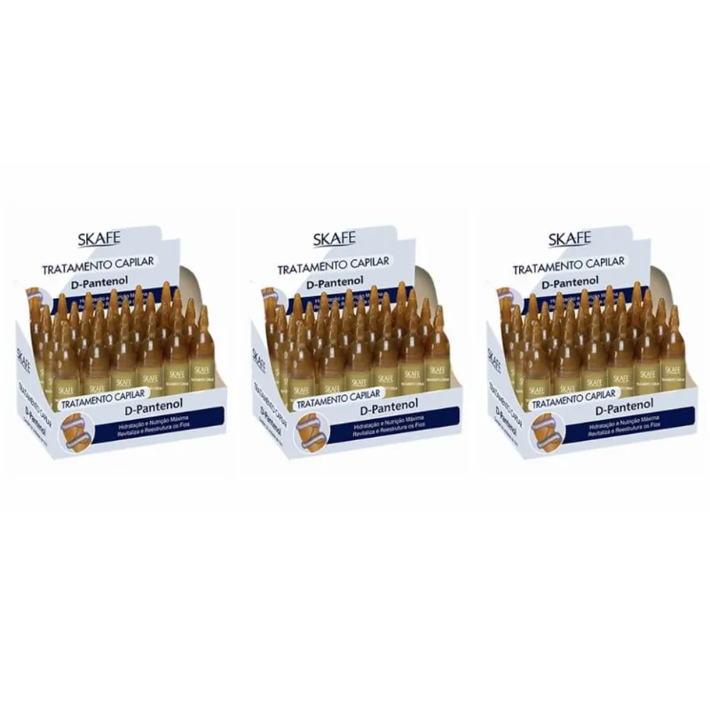 Skafe Ampola D Pantenol 24x10ml (Kit C/03)