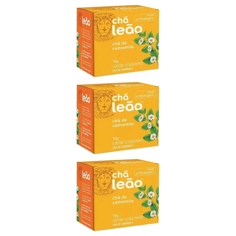 LeÃO Camomila ChÁ C/10 (Kit C/03)
