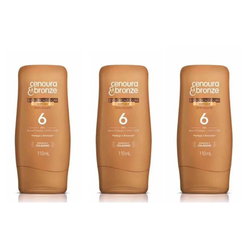 Cenoura Bronze Fps6 LoCAO Bronzeadora 110ml (Kit C-03)