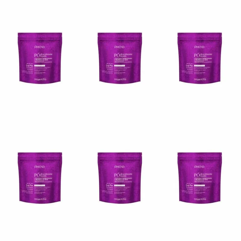 Amend ColÁGeno/ ProteÍNa Da Seca PÓ Descolorante 300g (Kit C/06)