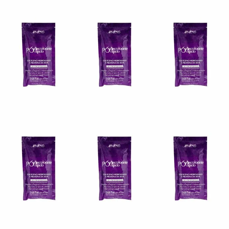 Amend ColÁGeno/ProteÍNa Da Seda PÓ Descolorante 50g (Kit C/06)