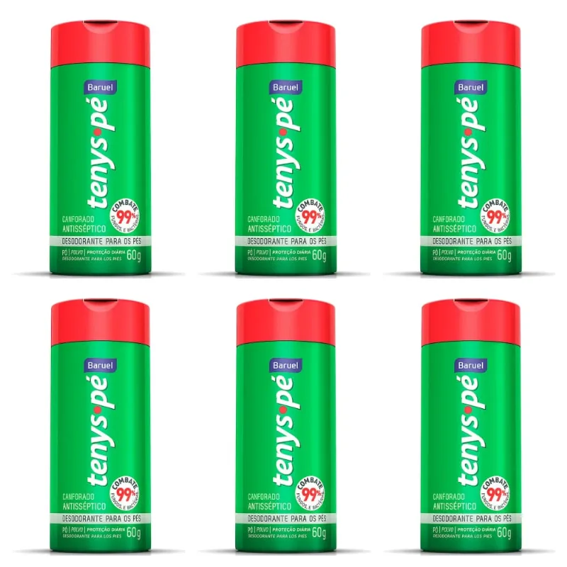 Tenys PÉ Canforado Talco 60g (Kit C/06)