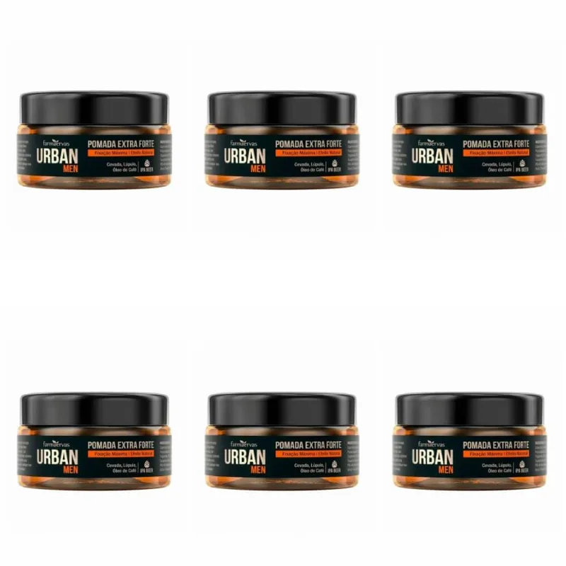 Urban Men Barba Pomada Modeladora Extra Forte 50g (Kit C-06)