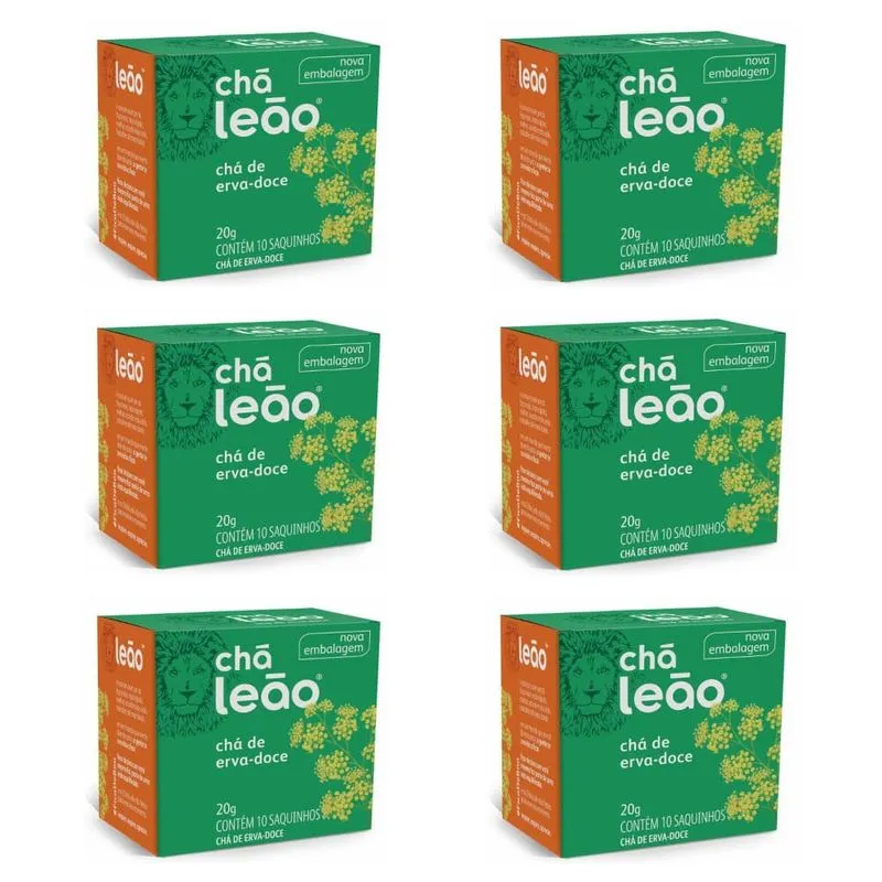 LeÃO Erva Doce ChÁ C/10 (Kit C/06)