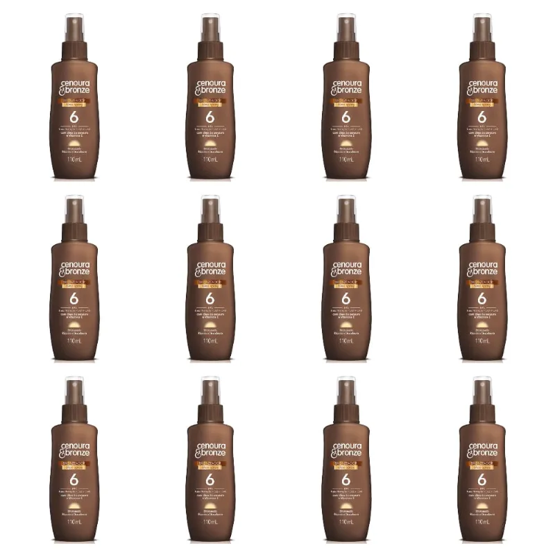 Cenoura E Bronze Fps6 Oleo Bronzeador 110ml (kit C-12)