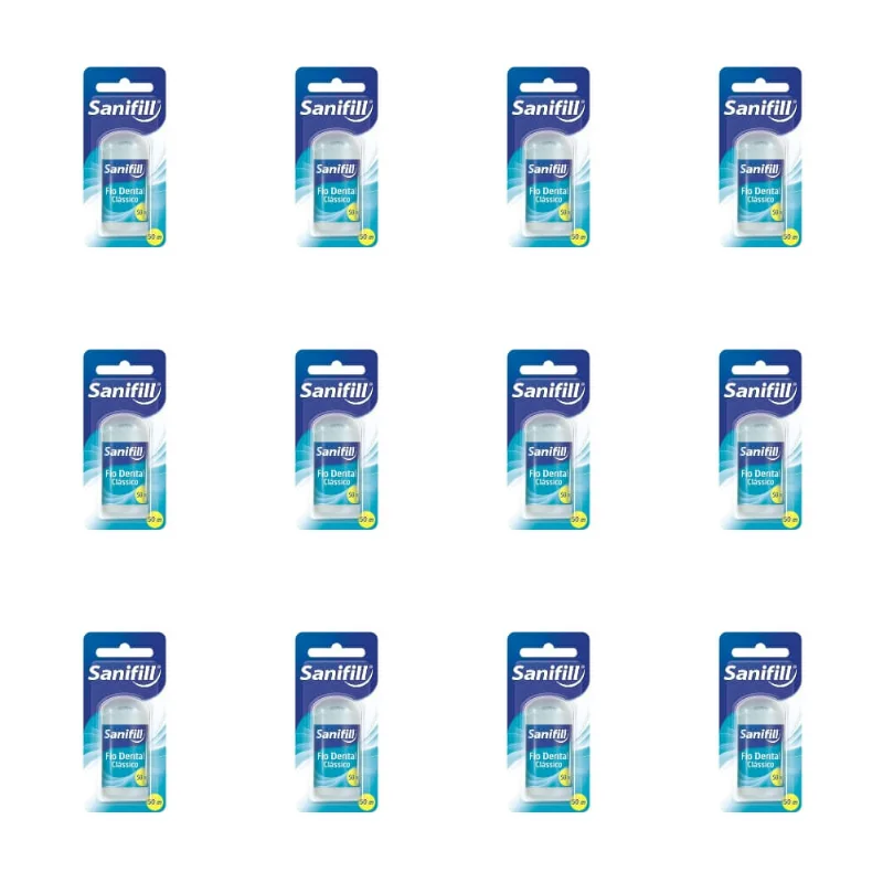 Sanifill Fio Dental 50m (Kit C/12)
