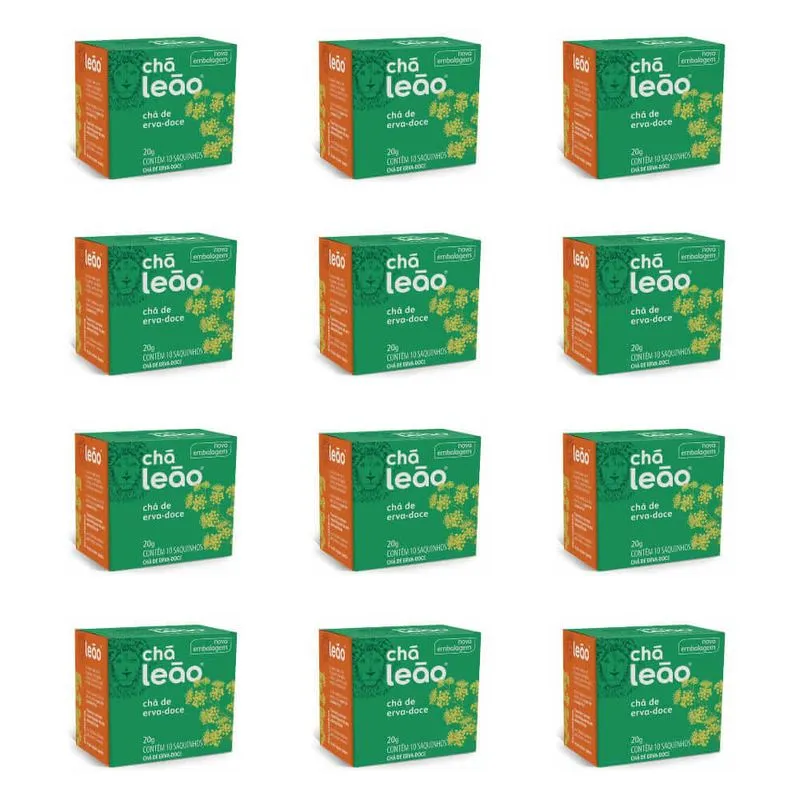 LeÃO Erva Doce ChÁ C/10 (Kit C/12)