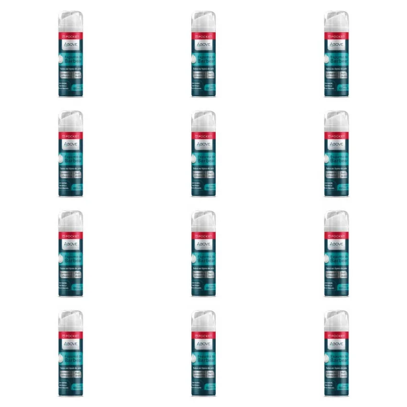 Above Pocket Espuma De Barbear 100ml (Kit C/12)
