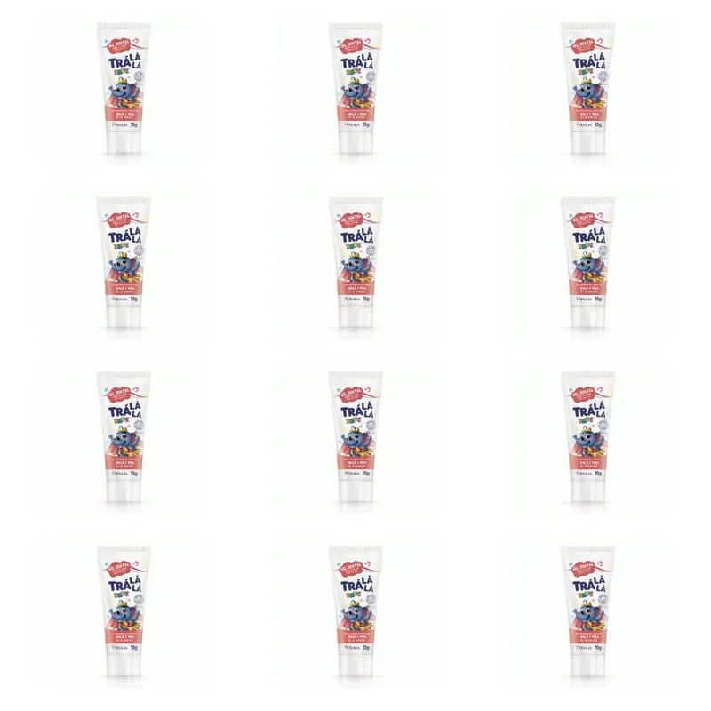 Tralala Baby Maca E Pera Gel Dental 70g (kit C-12)