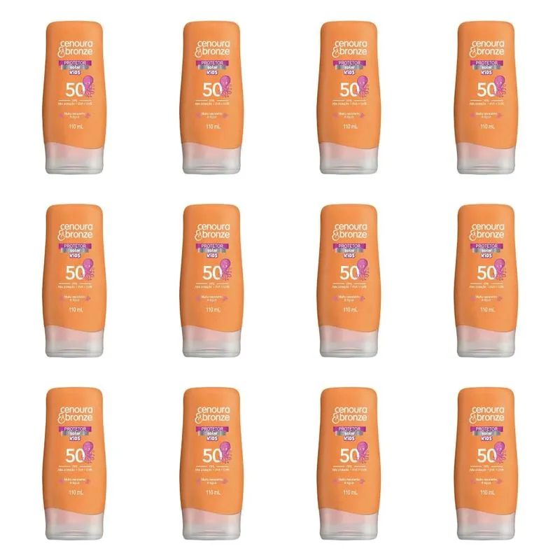 Cenoura & Bronze Kids Fps50 Protetor Solar 110ml (Kit C/12)