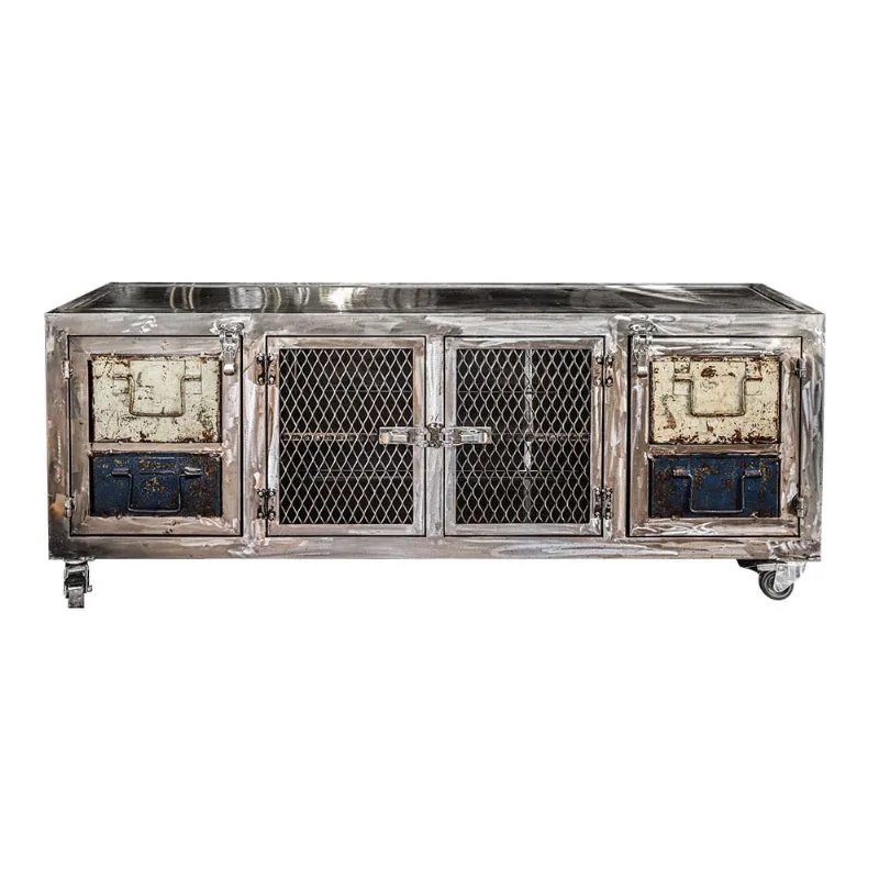 Rack Chapa em Ferro com Portas de Tela - 1,70m