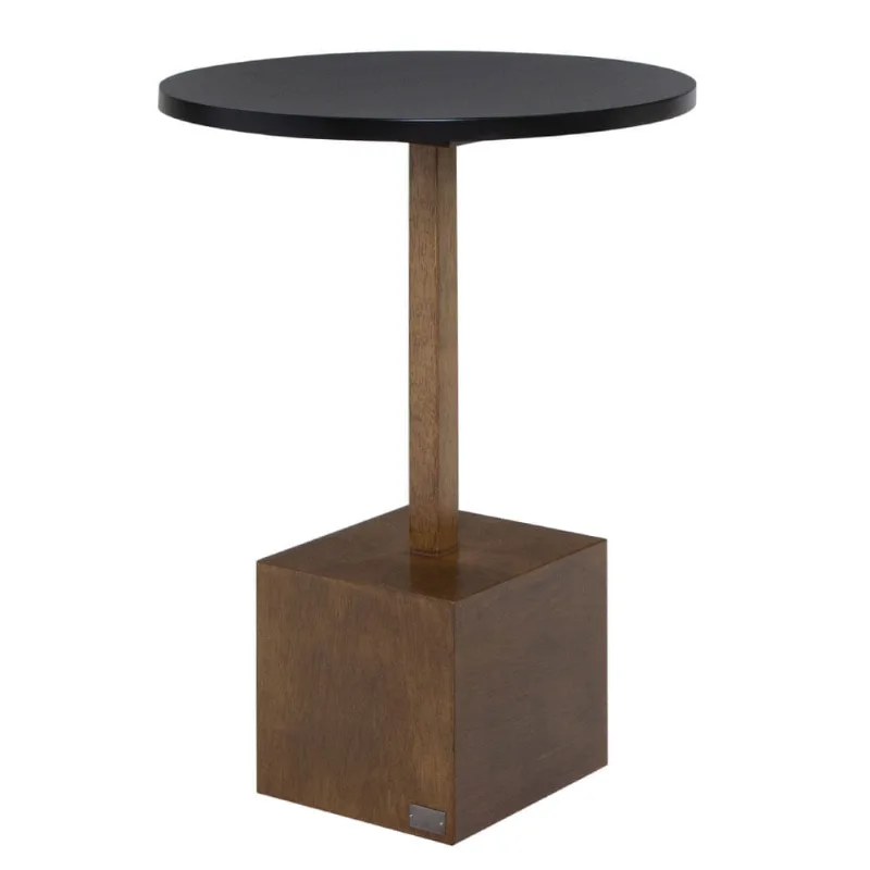 Mesa de Apoio Alpina Preta e Marrom 44cm