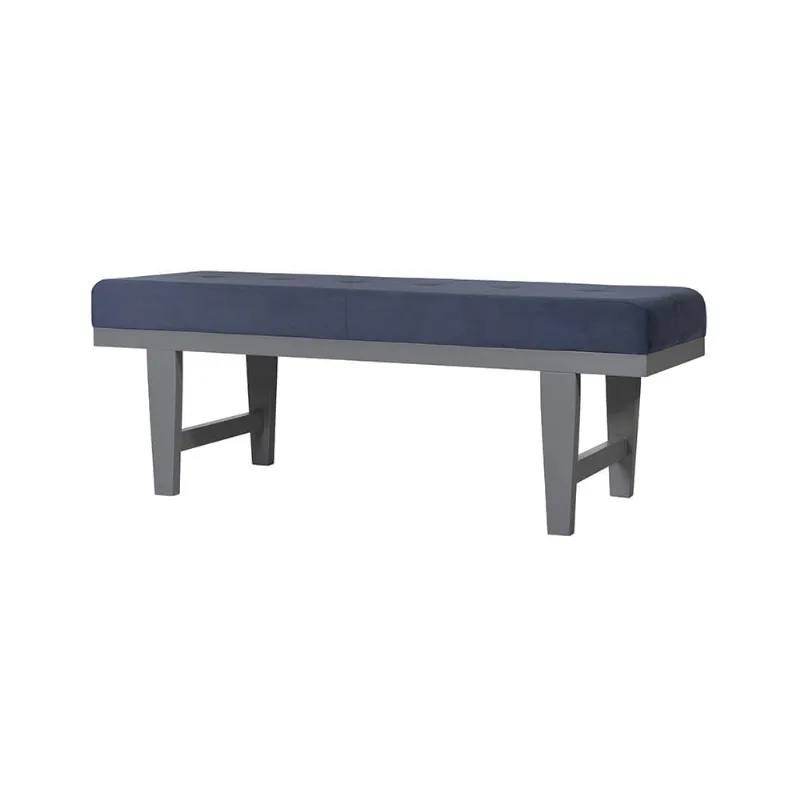 Banco Hannover Azul Marinho com base de concreto 1,44m