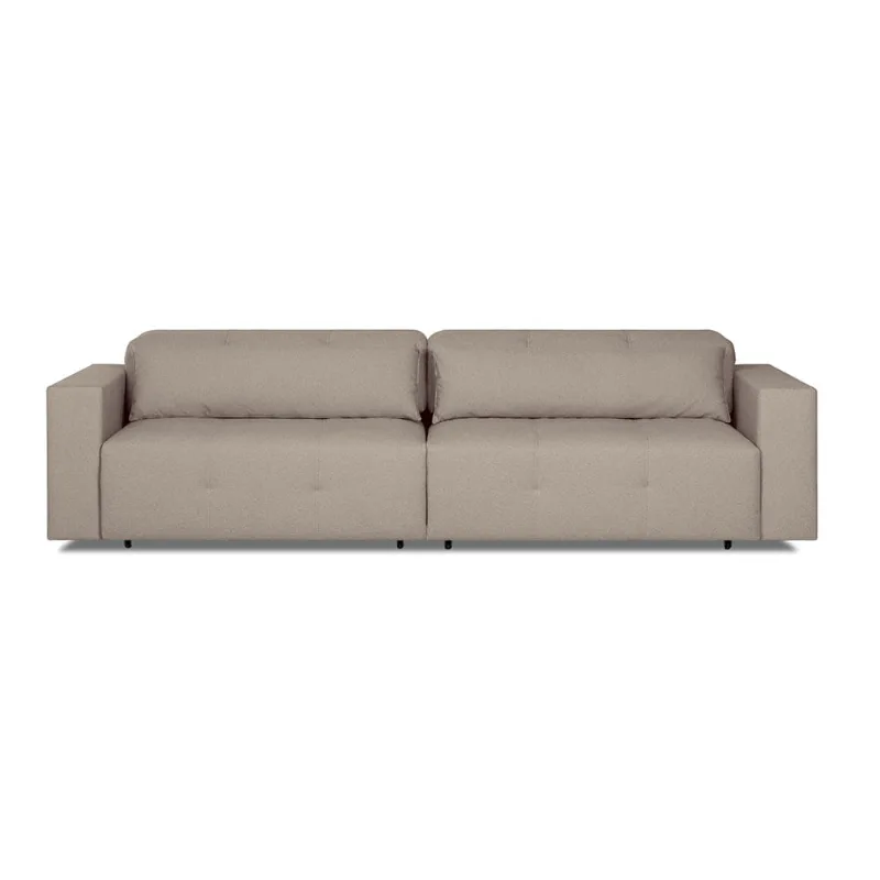 Sofa Jam com Carregador de Indução Bege - 2,40m