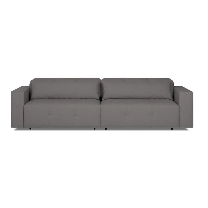 Sofa Jam com Carregador de Indução Cinza - 2,40m