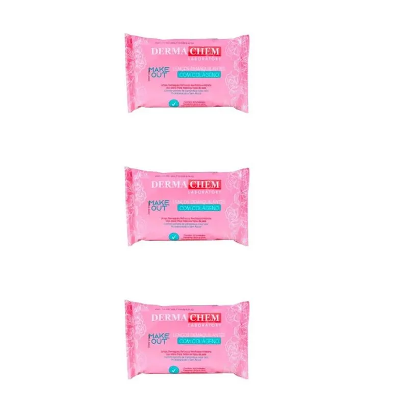 Dermachem Make Out Colageno Lenco Demaquilante C-25 (Kit C-03)