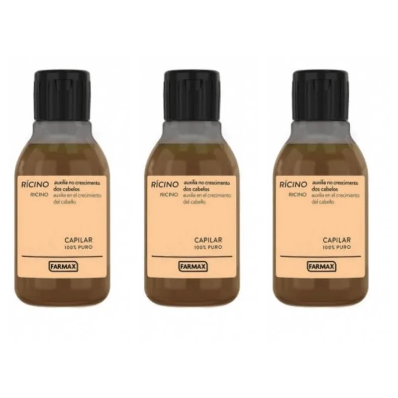 Farmax Oleo De Ricino Capilar 100ml (kit C-03)