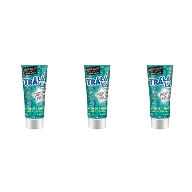 Tra La La Kids Menta Fresh Creme Dental 50g (kit C-03)