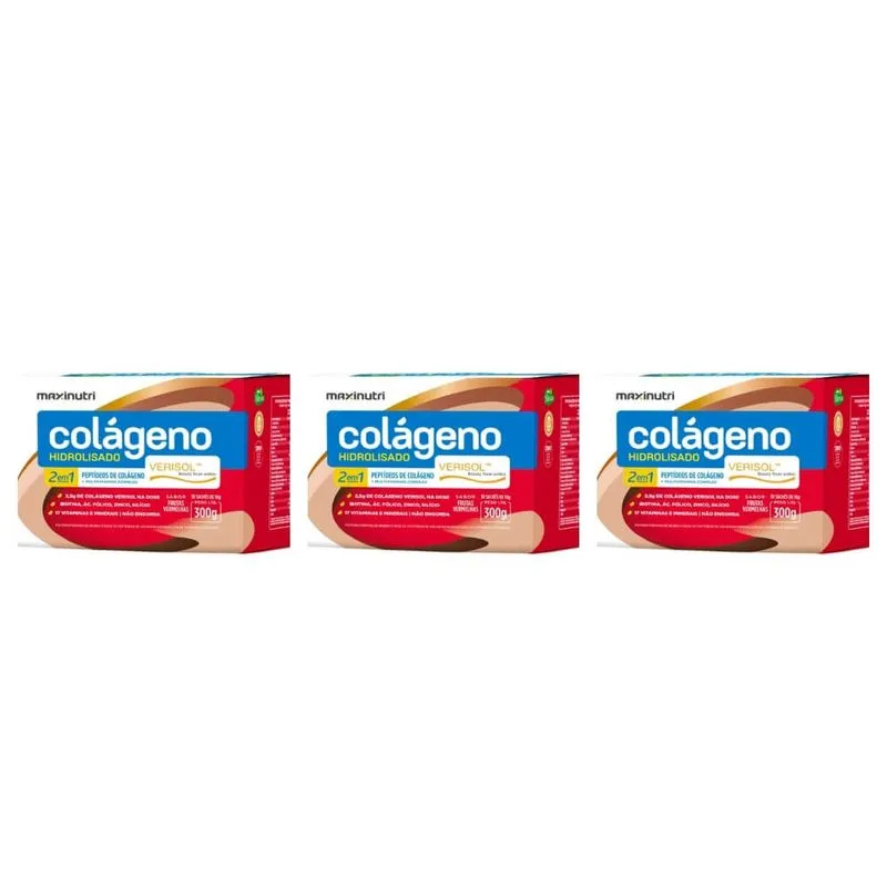 Verisol Frutas Vermelhas Colageno Sache 30x10g (kit C-03)