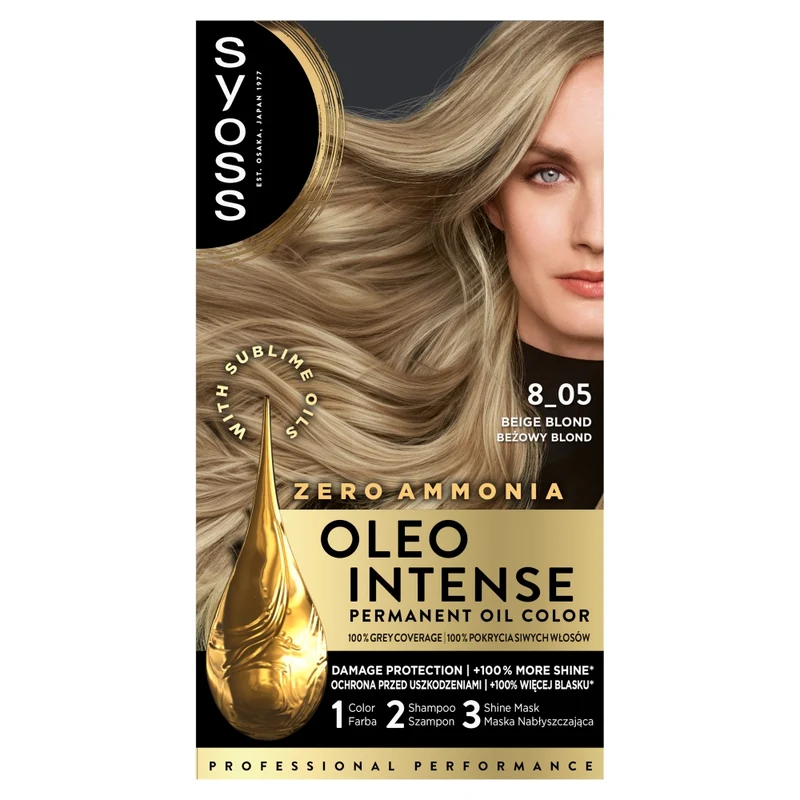 Oleo Intense farba do włosów 8_05 Beżowy Blond