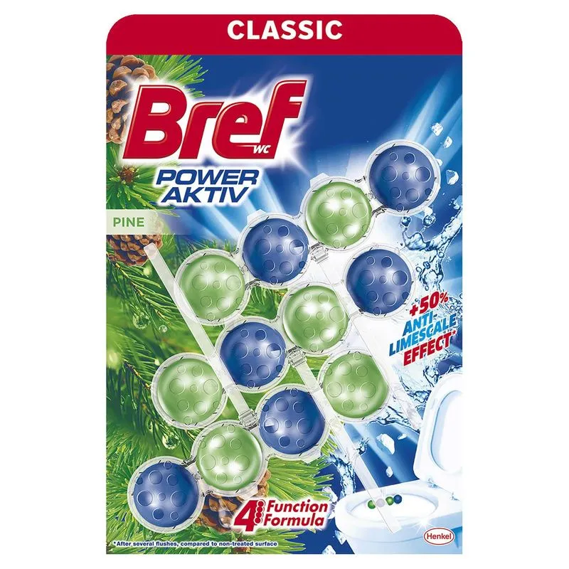 Bref Power Aktiv Pine WC osveživač 3x50g