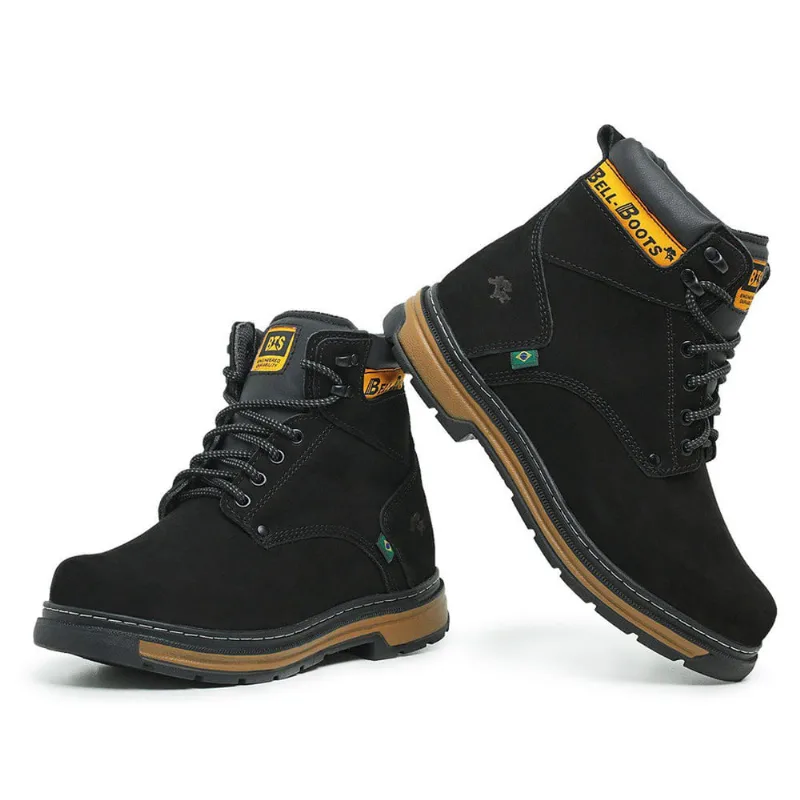 Bota Adventure Masculina Couro Conforto Trilha Caminhada 801
