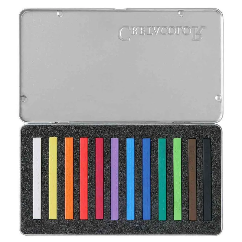 Giz Pastel Seco Carre 12 Cores Cretacolor