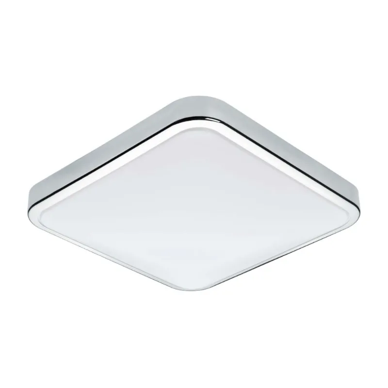Aplique de Pared LED Eglo Manilva Acero Cromado Blanco IP44