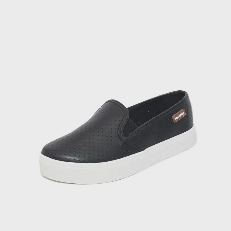 Tênis Feminino Moleca Flatform napa microperfuros