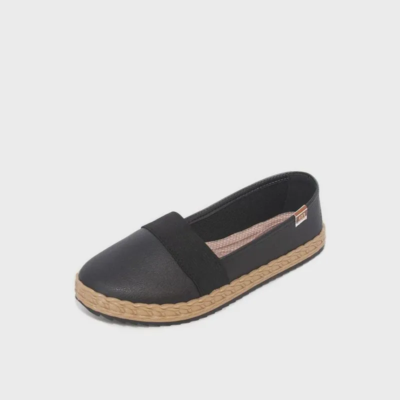 Sapatilha Feminina Moleca Alpargata Flatform napa floather