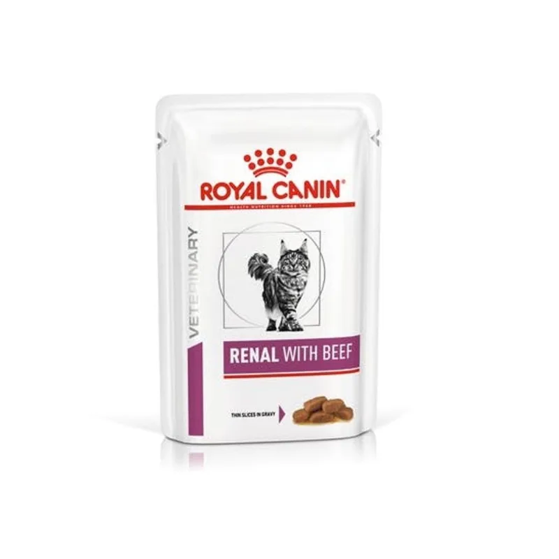 Royal canin gatto renal manzo 12 buste 85 gr