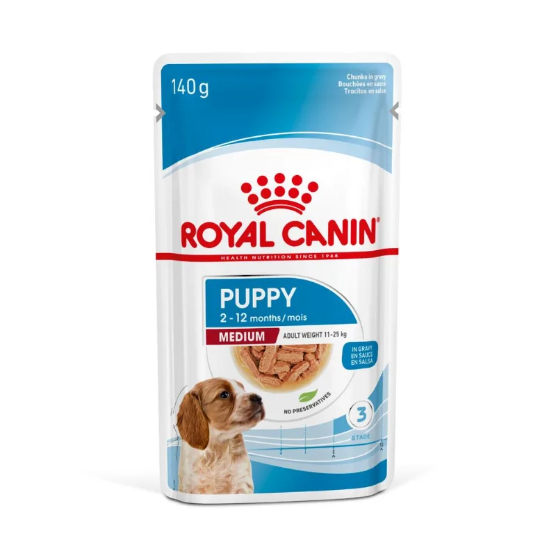 POUCH ROYAL CANIN MEDIUM PUPPY 140 GRS