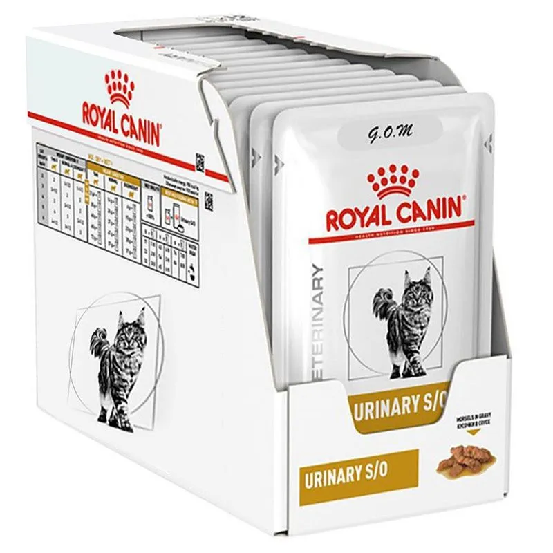 Combo 12Un Sachê Royal Canin Urinary s/o Feline 85G Cada