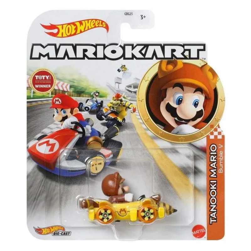 Tanoki Hot Wheels Mario Kart - Mattel GBG25-HBB31