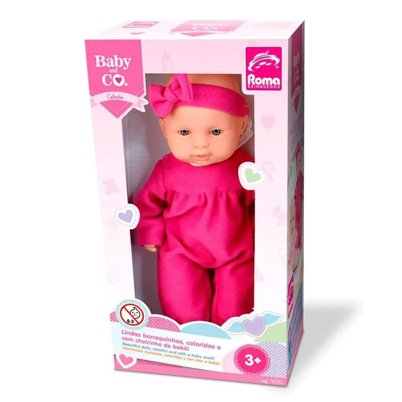 Pink Roma Babyboneca Vinil - Roma 4530