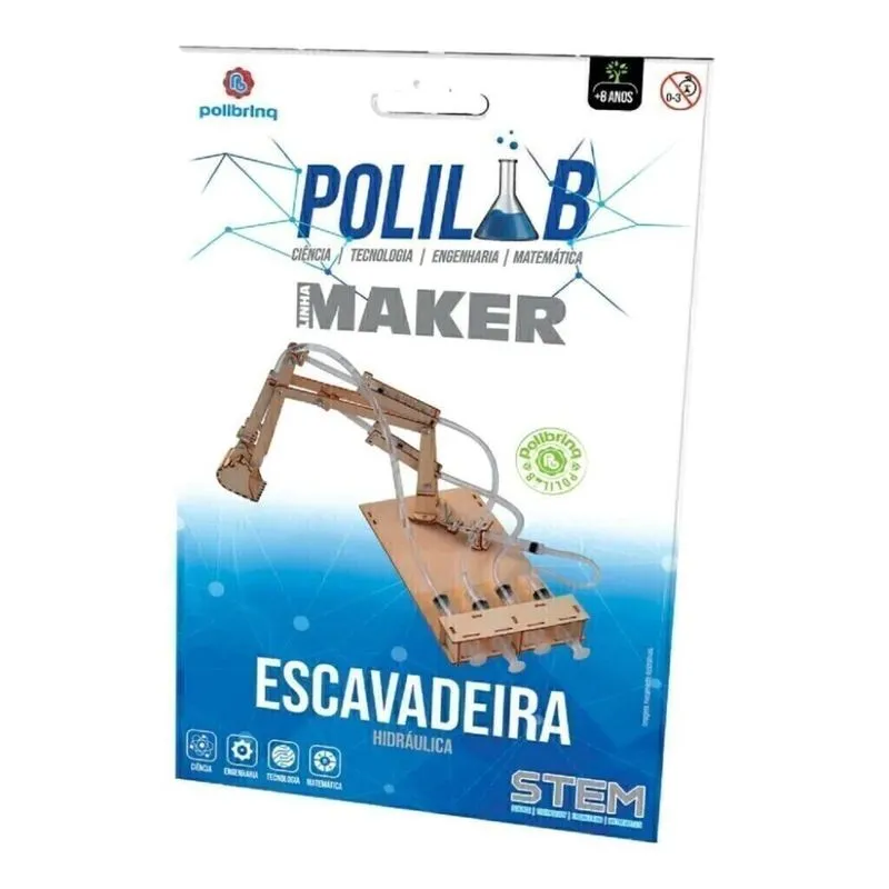 Escavadeira Hidráulica Maker Polilab - Polibrinq BDM08