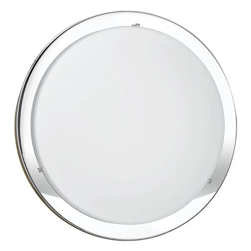 Eglo Planet 11.38-in Chrome Transitional Incandescent Flush Mount Light