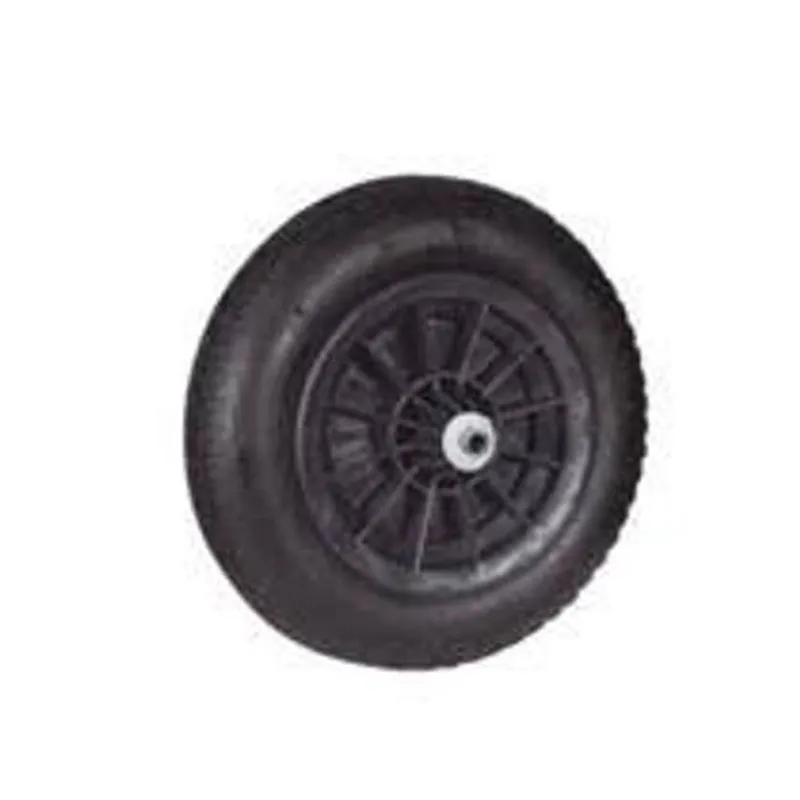 Roda Plástica Para Carrinho De Mão Com Pneu E Câmara 3,25x8