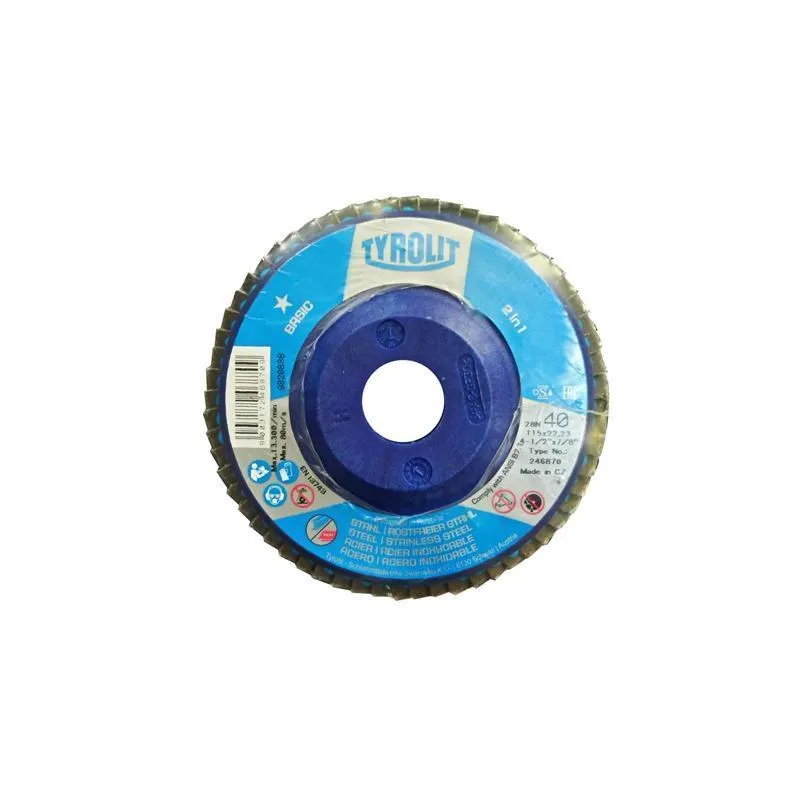 Disco Lixa Flap 4.1/2 040 Tyrolit C10