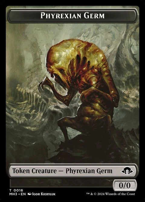 Phyrexian Germ // Clue (16/30) Foil / Near Mint