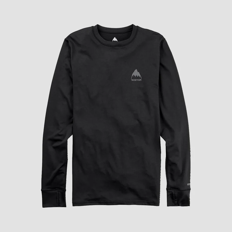 Burton Lightweight X Base Layer Crewneck Longsleeve T-Shirt True Black Medium / True Black