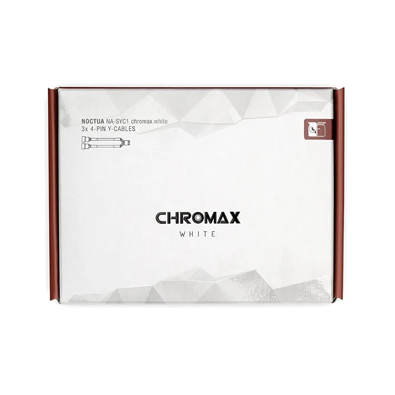 Cabo em Y p/ ventoinha - 2x 4 pinos PWM - 10cm - Noctua - NA-SYC1 chromax.white