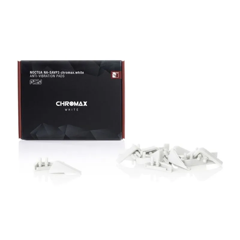 Kit Anti-Vibração p/ Ventoinhas - Noctua Anti-Vibration pads NA-SAVP3 chromax.white (p/ ventoinhas NF-A15, branco)