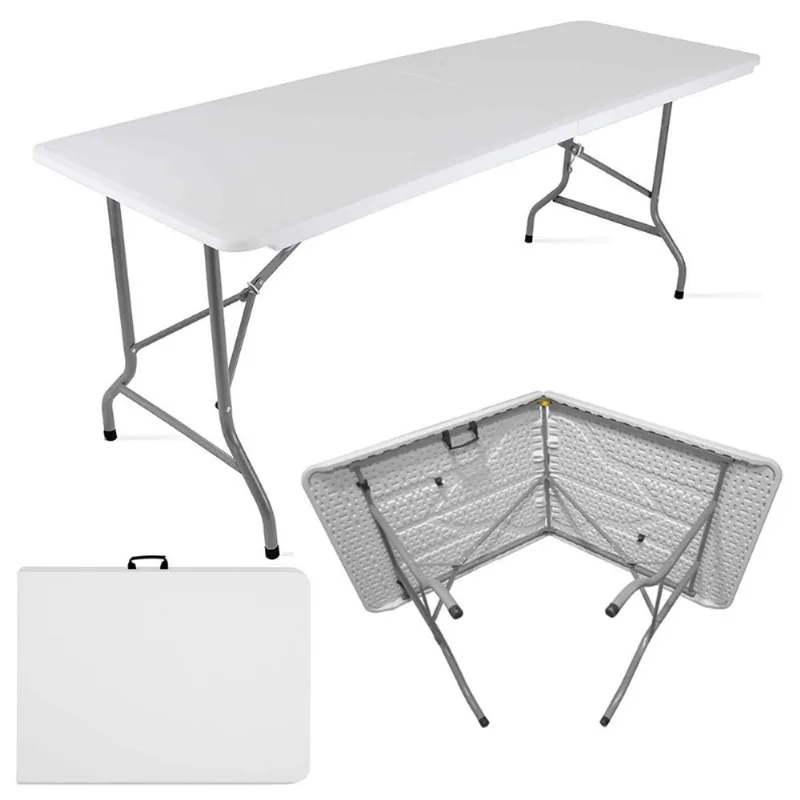 Mesa de Camping 1.80 Plegable Valija de Plástico