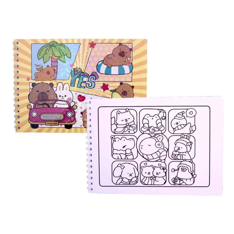 Livro De Colorir Capivara A4 Unidade Capivara 1