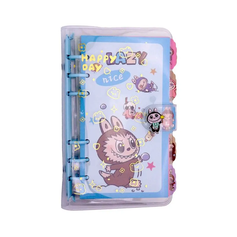 Caderno Fichario Labubu Com Capa Plástica A5 Unidade Labubu 03
