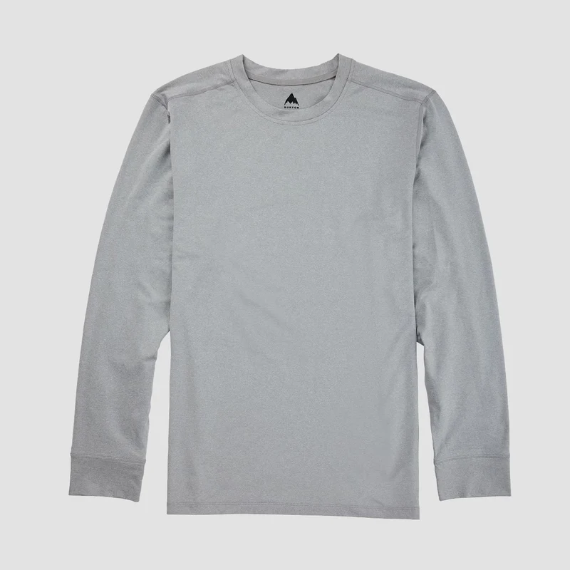 Burton Multipath Essential Tech Longsleeve Base Layer T-Shirt Sharkskin Heather Medium / Sharkskin Heather
