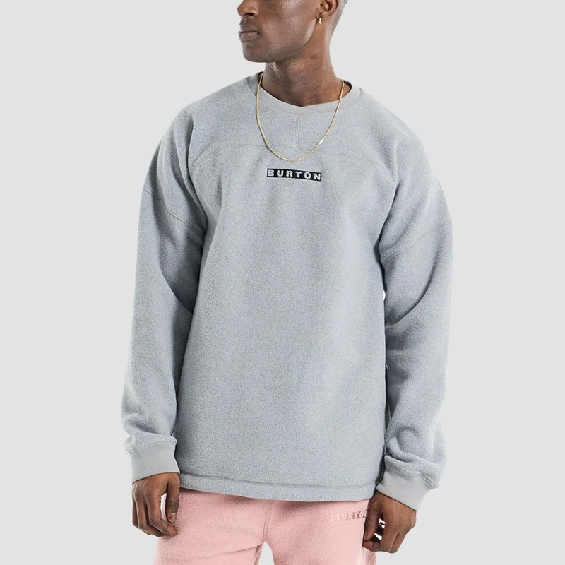 Burton Cinder Crewneck Fleece Sweatshirt Grey Heather X-Large / Grey Heather